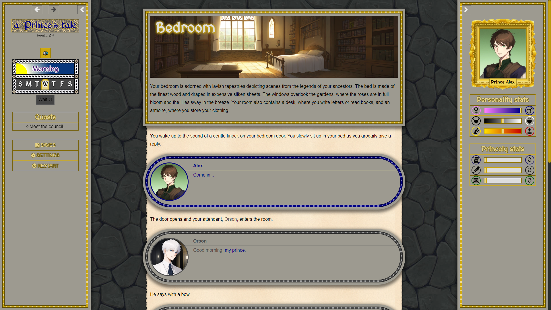 A Prince's Tale [v0.1] [tiny-pastry] v0.1