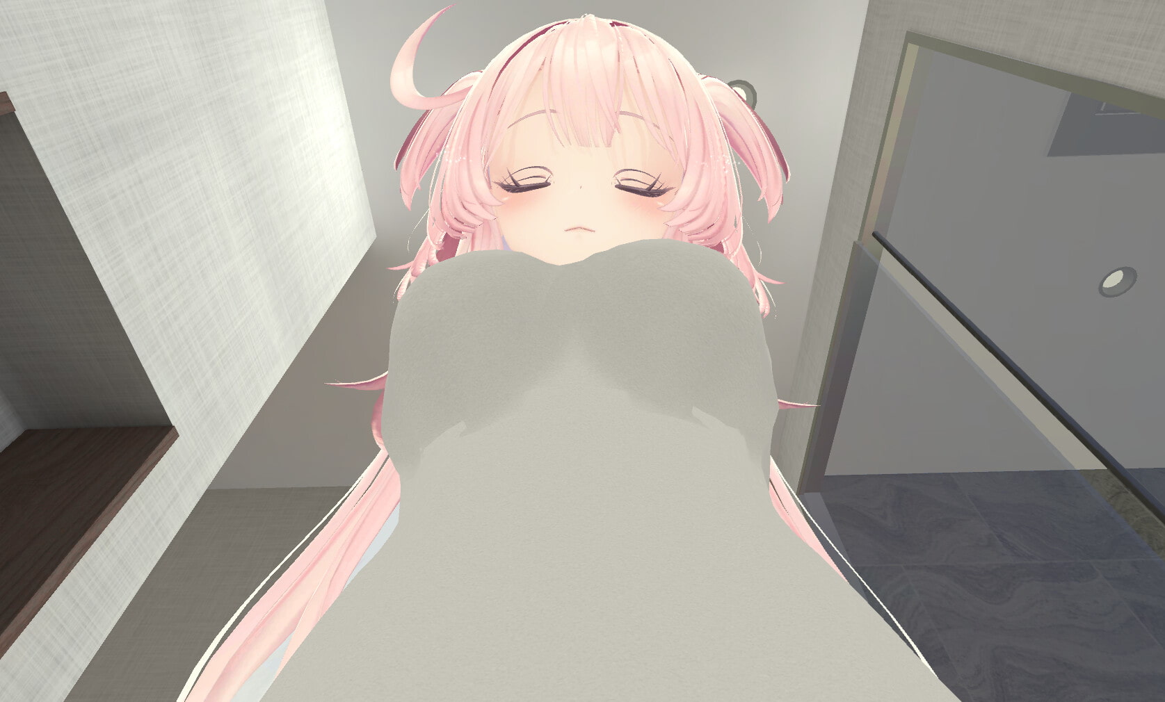 Size Difference VR Vol. 4 ~Masturbating Together with Your Lackadaisical Maid~ [v1.0] [toromaru club] poster