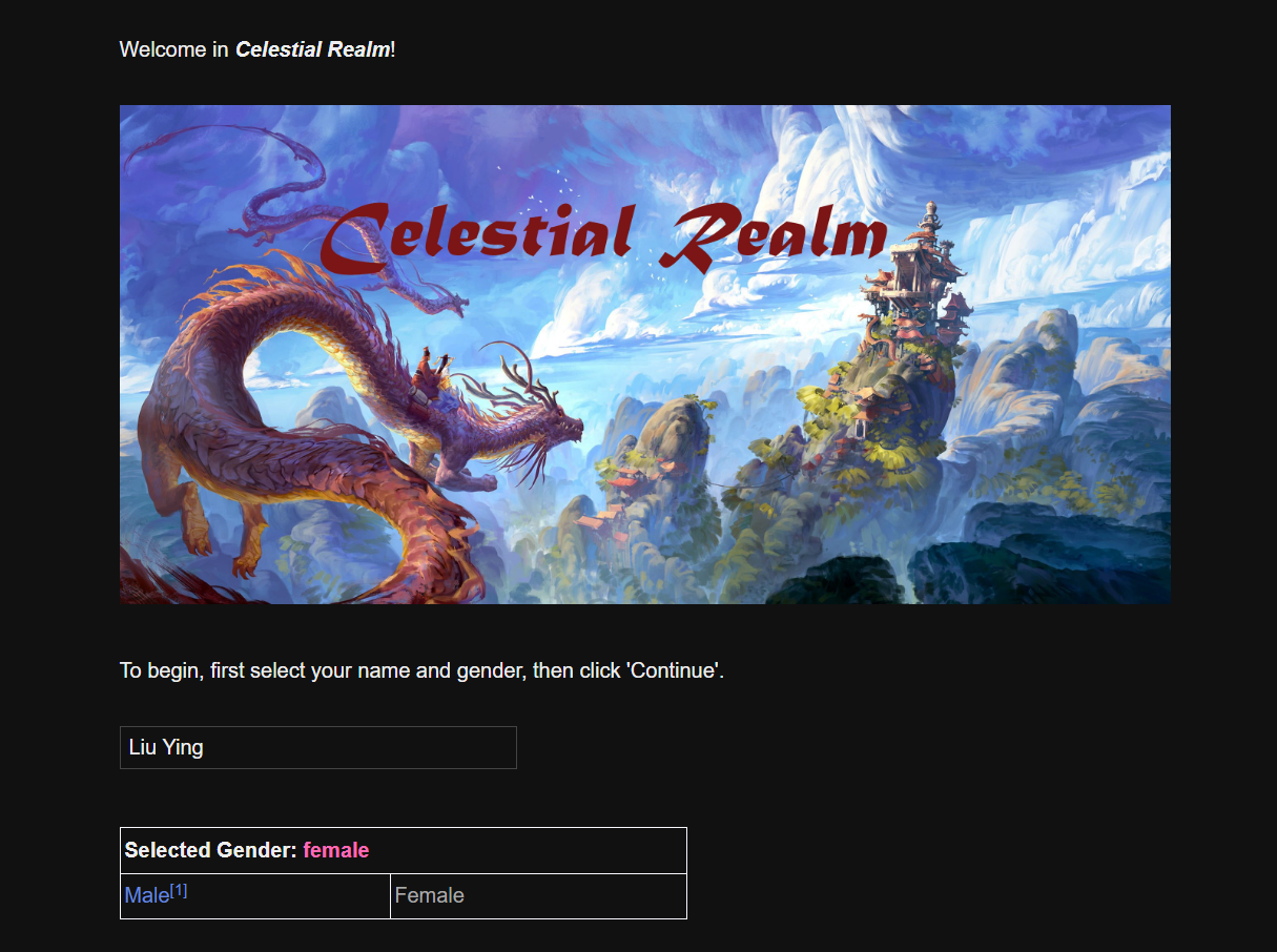 Celestial Realm [v0.1] [Kinky Knight] v0.1
