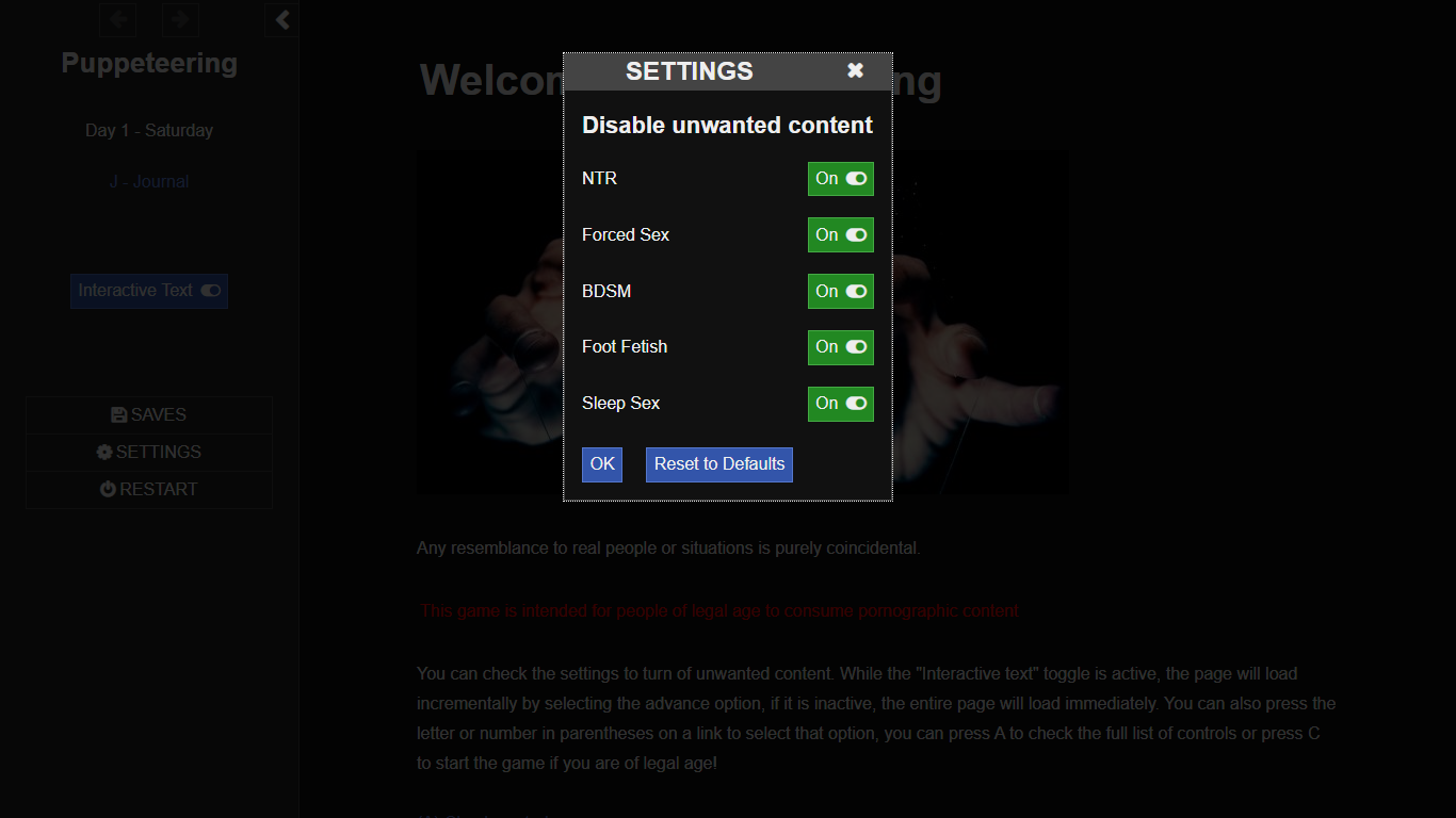 Puppeteering v0.01a
