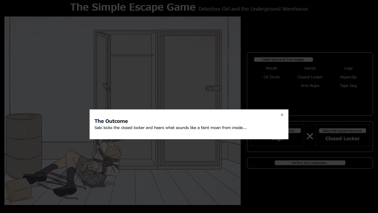 The Simple Escape Game ~Detective Girl and the Underground Warehouse~ [COMPLETED]