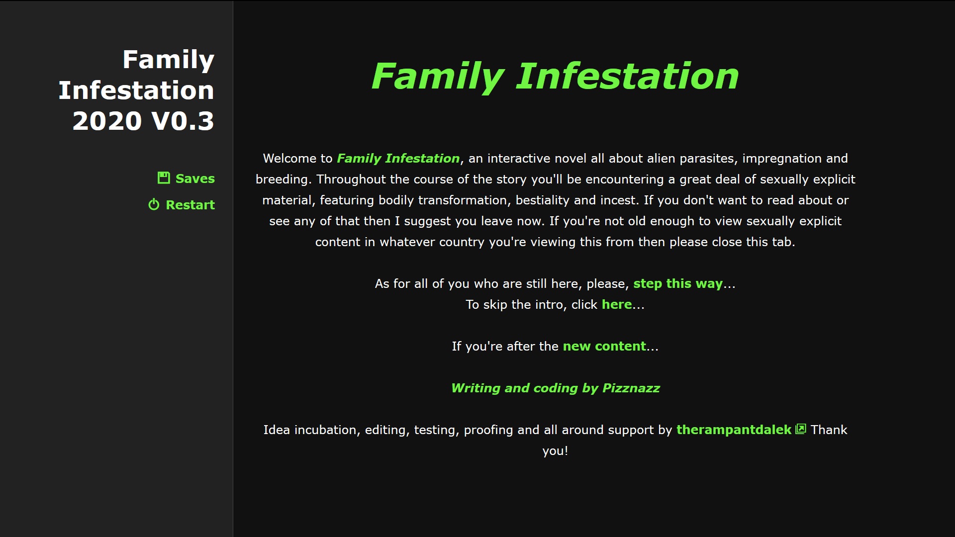 Family Infestation v0.3