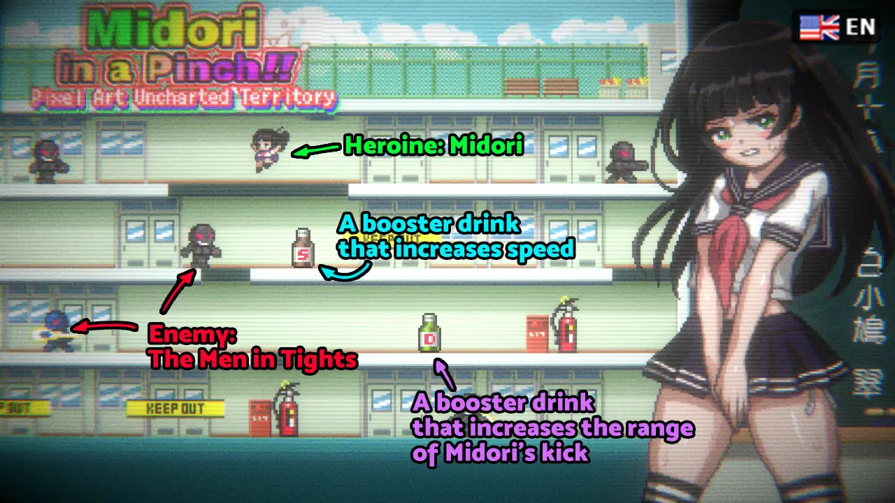 Midori in a Pinch: Pixel Art Uncharted Territory poster
