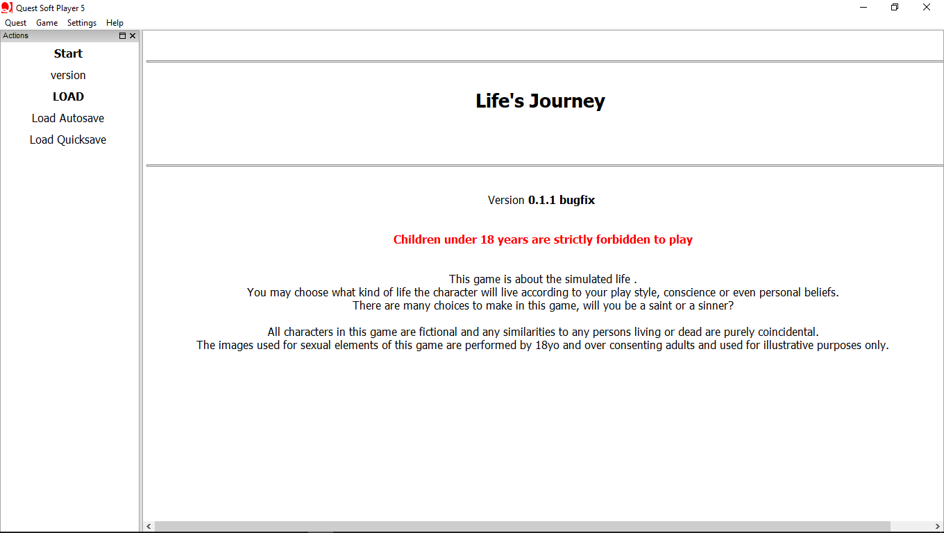 Life’s Journey v0.2
