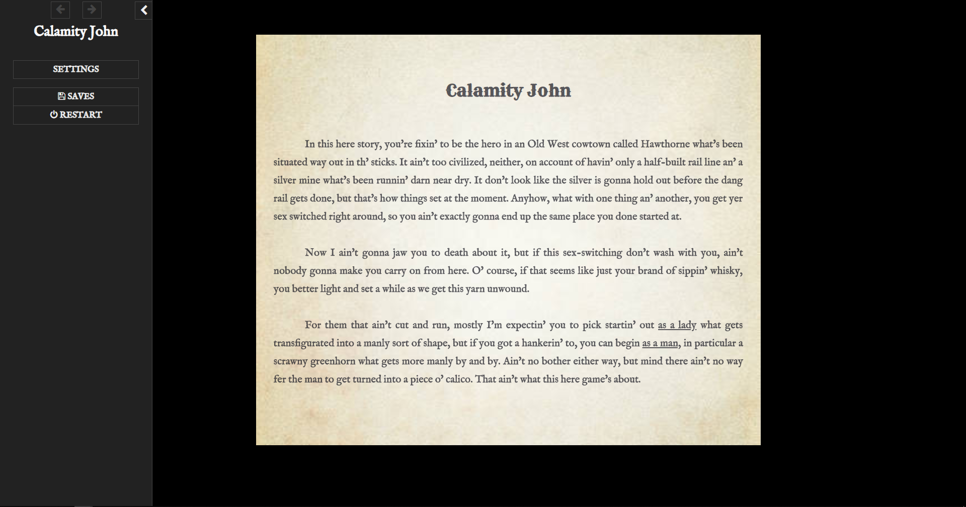 Calamity John v0.47