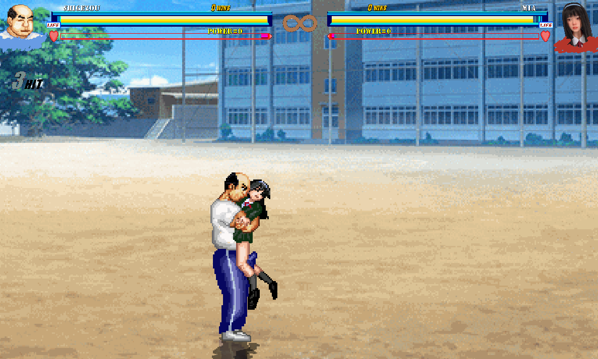 WOLF: Naughty update type fighting game poster