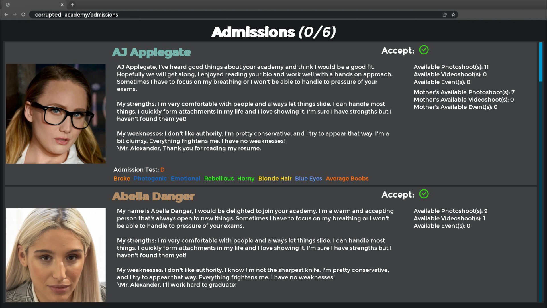 Corrupted Academy [v0.2] [BolHeX] v0.2