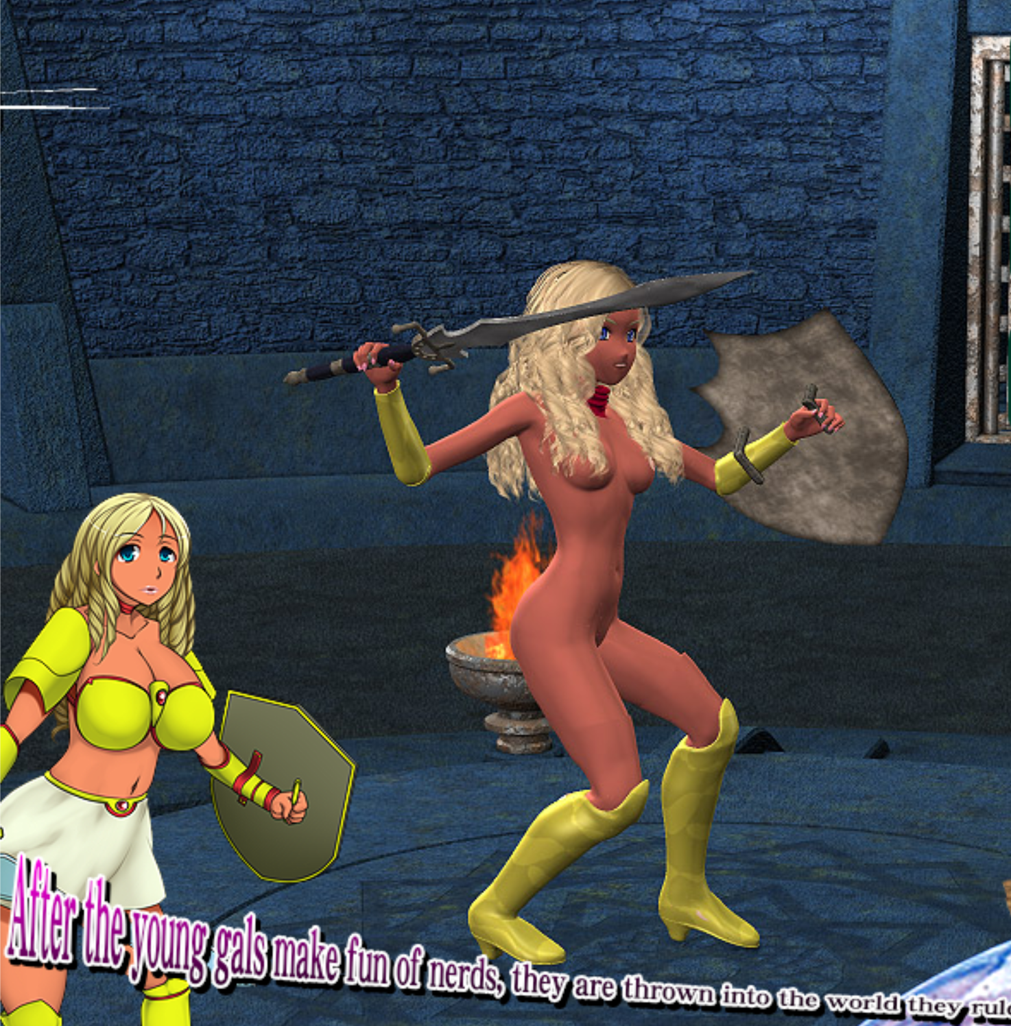 After the gals make fun of nerds, they are thrown into the world where they rule [COMPLETED]