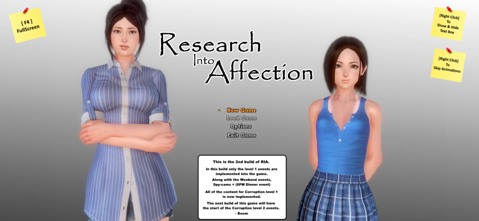 Research Into Affection v0.6.1b