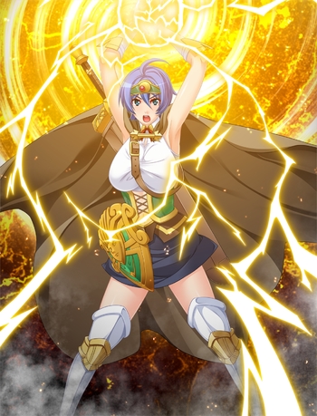 [Lune] Kasshoku Kyonyuu no Onna Senshi Marguerite no Junan!? screenshot 14