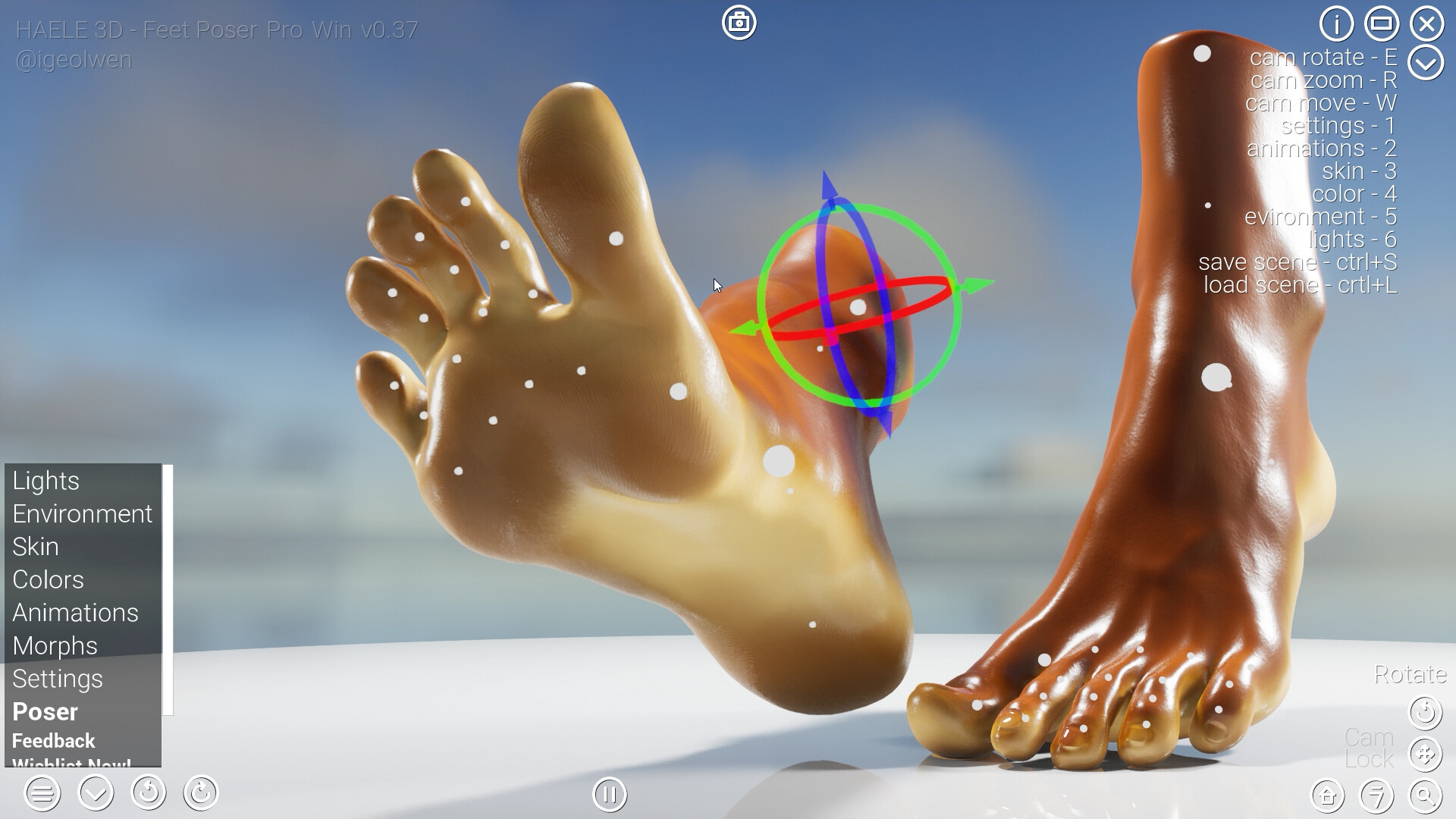 HAELE 3D - Feet Poser Pro [v0.56.2] [Ige Olwen] v0.56.2