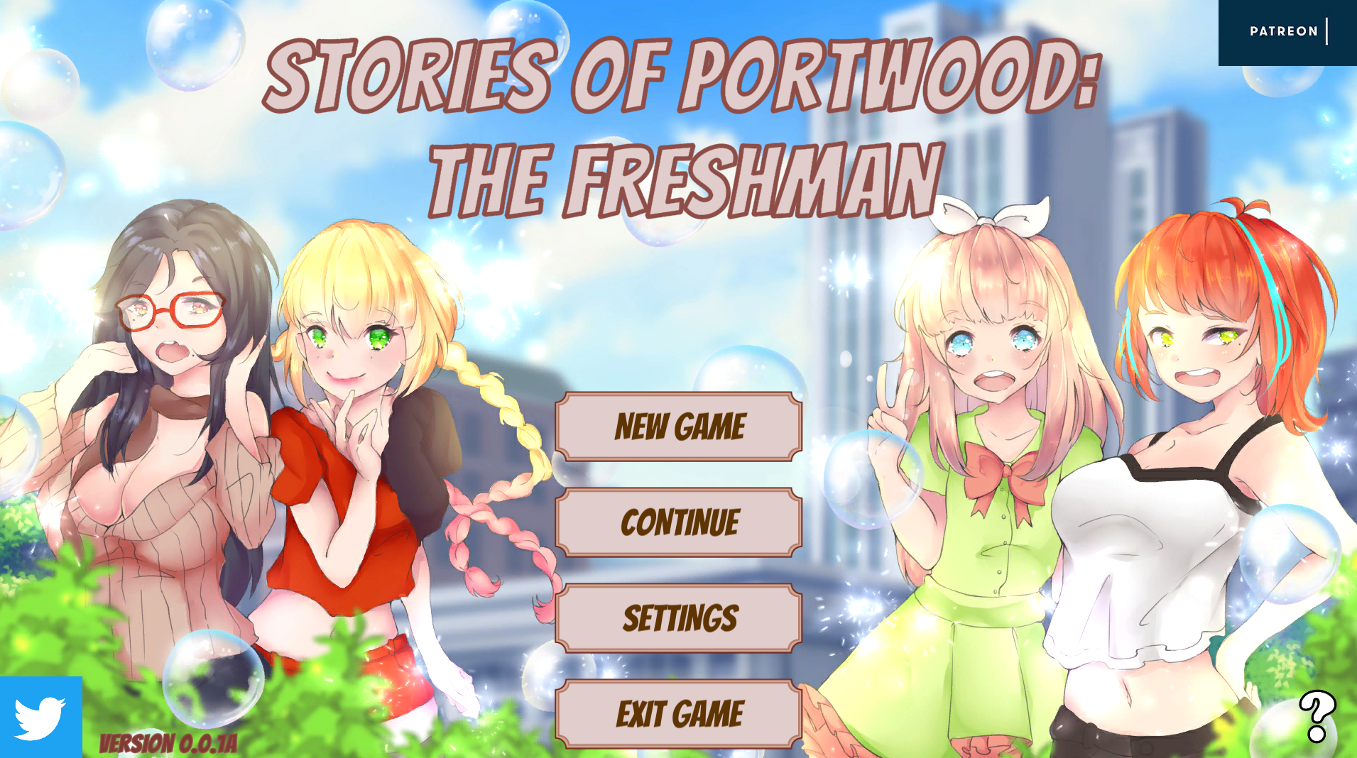 Stories of Portwood: The Freshman v0.0.1a